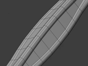 dagger quadrangular 3D Model