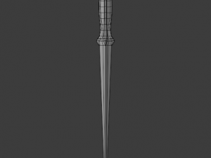dagger quadrangular Modèle 3D