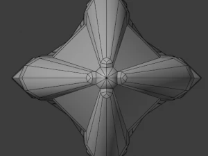 dagger quadrangular 3D Model