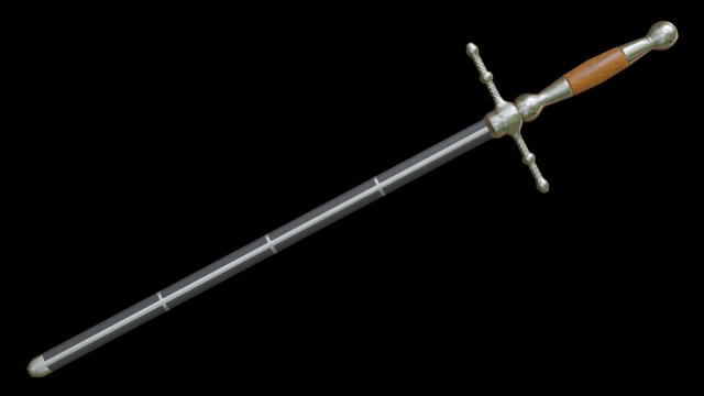 dagger stiletto with sheath Modelo 3D .c4d .max .obj .3ds .fbx .stl .blend 