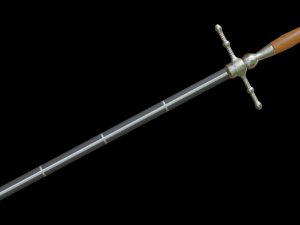 dagger stiletto with sheath 3D Model