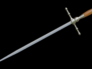 dagger stiletto with sheath Modelo 3D