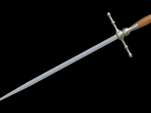 dagger stiletto with sheath 3D Model