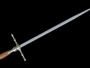 dagger stiletto with sheath Modelo 3D