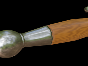 dagger stiletto with sheath Modelo 3D