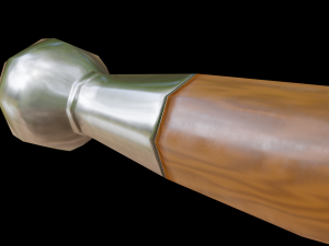 dagger stiletto with sheath Modelo 3D