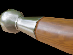 dagger stiletto with sheath 3D Model