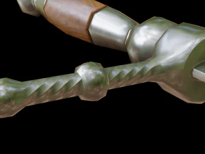 dagger stiletto with sheath 3D Model