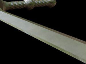 dagger stiletto with sheath Modelo 3D