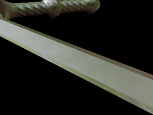 dagger stiletto with sheath 3D Model
