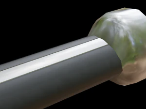 dagger stiletto with sheath 3D Model