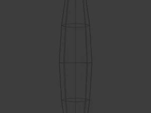 dagger stiletto with sheath 3D Model