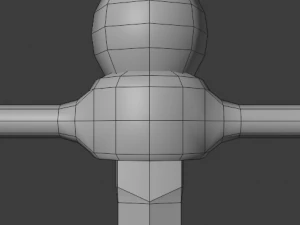 dagger stiletto with sheath 3D Model