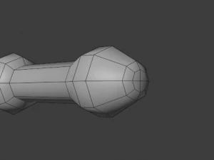 dagger stiletto with sheath 3D Model