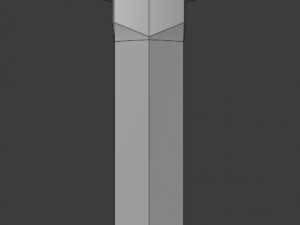 dagger stiletto with sheath Modelo 3D