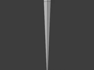 dagger stiletto with sheath 3D Model