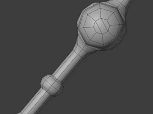 dagger stiletto with sheath 3D Model
