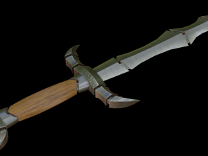 dagger segmented 3D Model