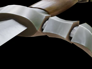 セグメント化された短剣 3Dモデル