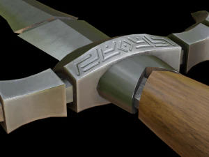 セグメント化された短剣 3Dモデル