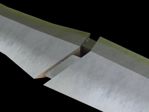 セグメント化された短剣 3Dモデル