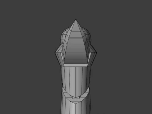 セグメント化された短剣 3Dモデル