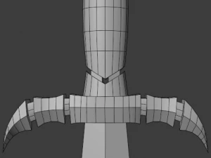 セグメント化された短剣 3Dモデル