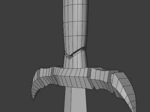 セグメント化された短剣 3Dモデル