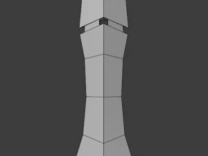 セグメント化された短剣 3Dモデル