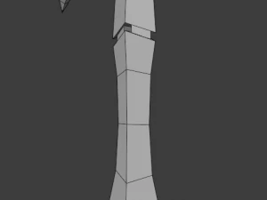 セグメント化された短剣 3Dモデル