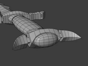 セグメント化された短剣 3Dモデル