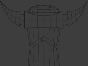 セグメント化された短剣 3Dモデル