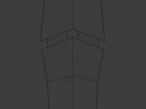 セグメント化された短剣 3Dモデル