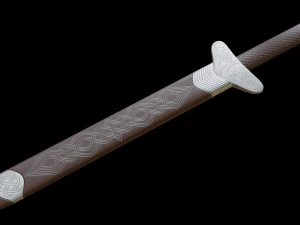 dagger with sheath 3D Model