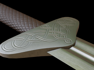 dagger with sheath 3D मॉडल