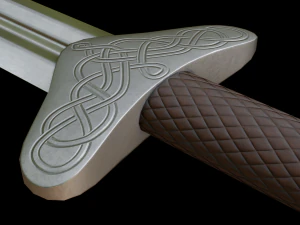 dagger with sheath 3D Model