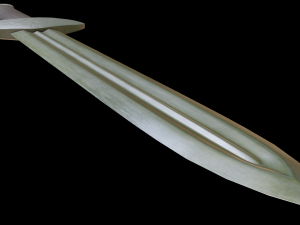 dagger with sheath 3D मॉडल
