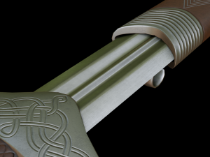 dagger with sheath 3D मॉडल