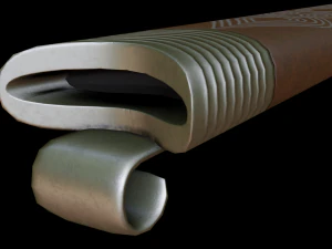 dagger with sheath 3D Model