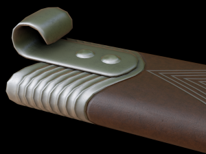 dagger with sheath 3D मॉडल