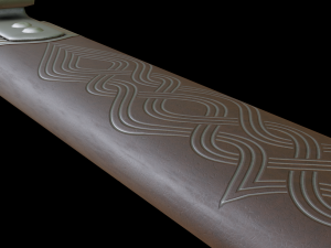 dagger with sheath 3D मॉडल