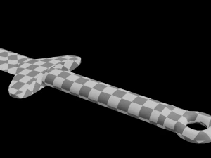 dagger with sheath 3D Model