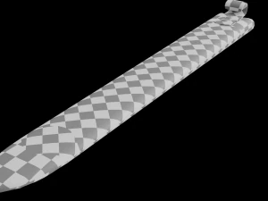 dagger with sheath 3D Model