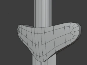 dagger with sheath 3D Model
