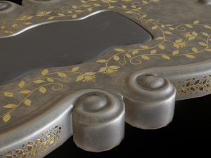 inkwell low-poly version Modello 3D