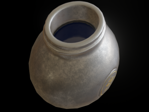 inkwell low-poly version Modello 3D