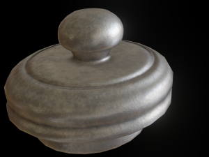 inkwell low-poly version Modello 3D