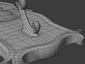 inkwell low-poly version Modello 3D