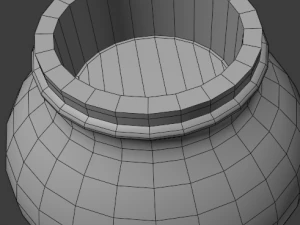 inkwell low-poly version 3D Model