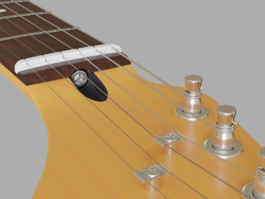 electric guitar stratocaster hss 3D Модель